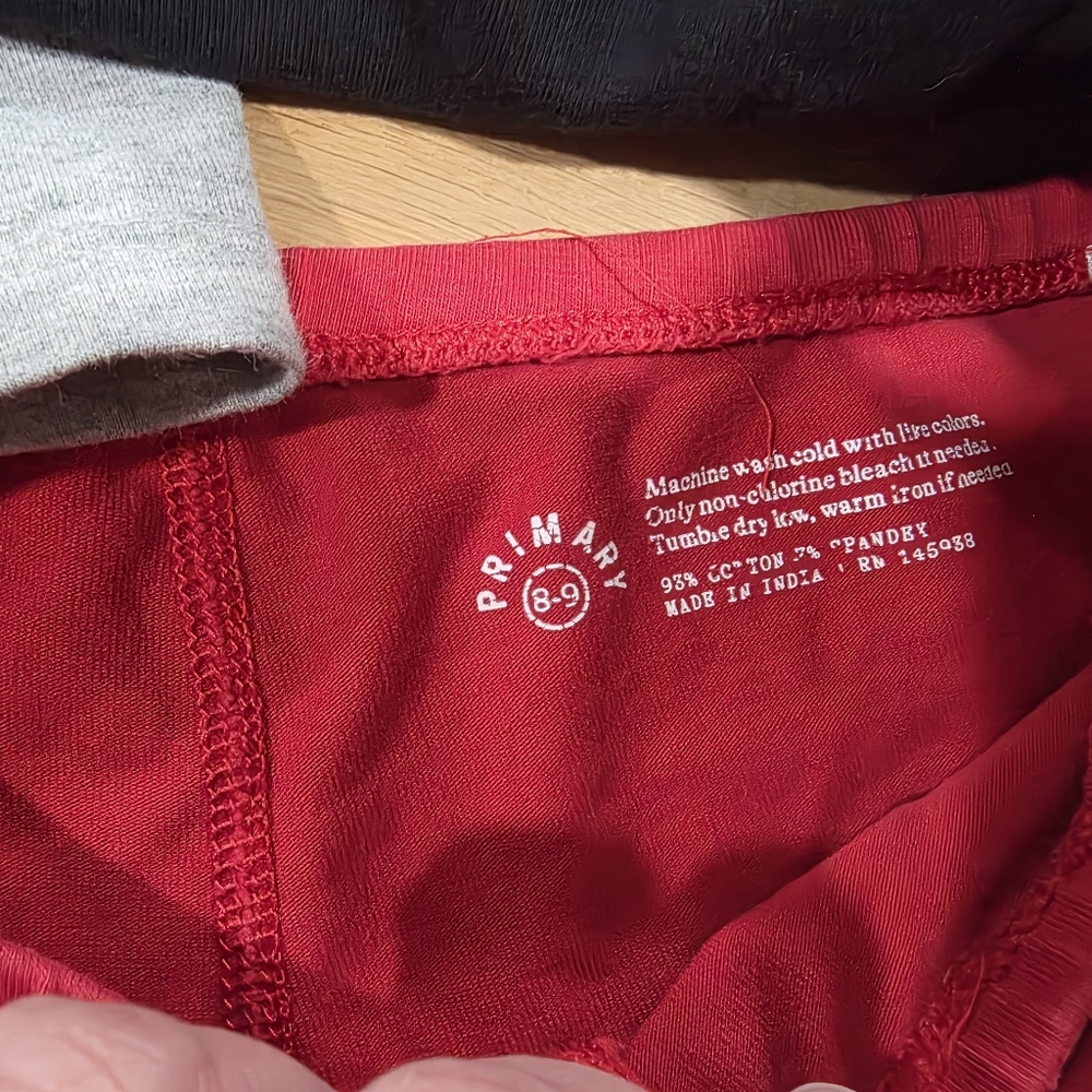 Primary Kids Under Shorts 8 Pack - Red, Black, Navy, Gray, White Sz 8/9 EUC - Picture 14 of 17